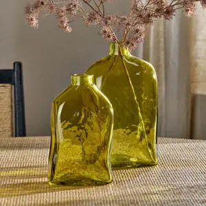 Nkuku Ellam Recycled Glass Bottle Vase Small